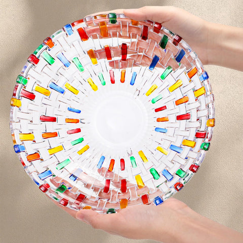 Tlence cuenco para postres y dulces de cristal colorido, atractivo para reuniones