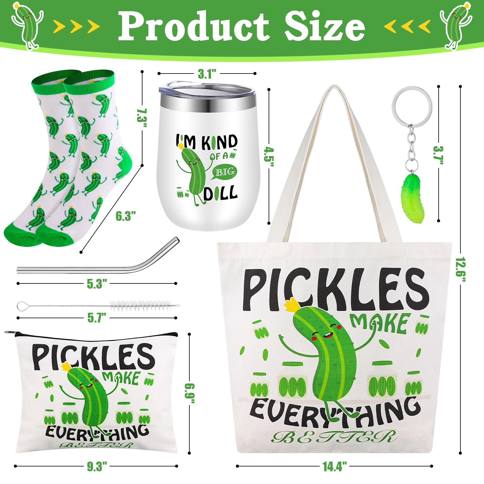 TLY pepinillos bolso tote, espacioso y práctico para salidas diarias.