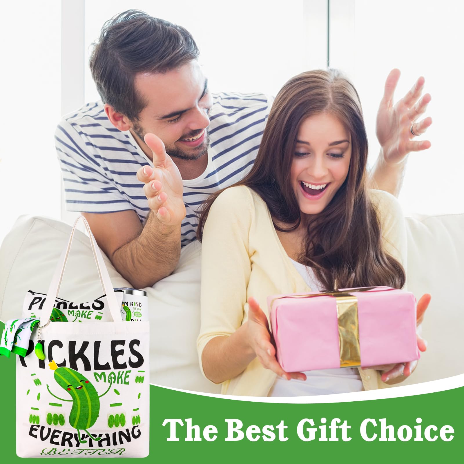 TLY pepinillos estuche-regalo apto para ocasiones divertidas.