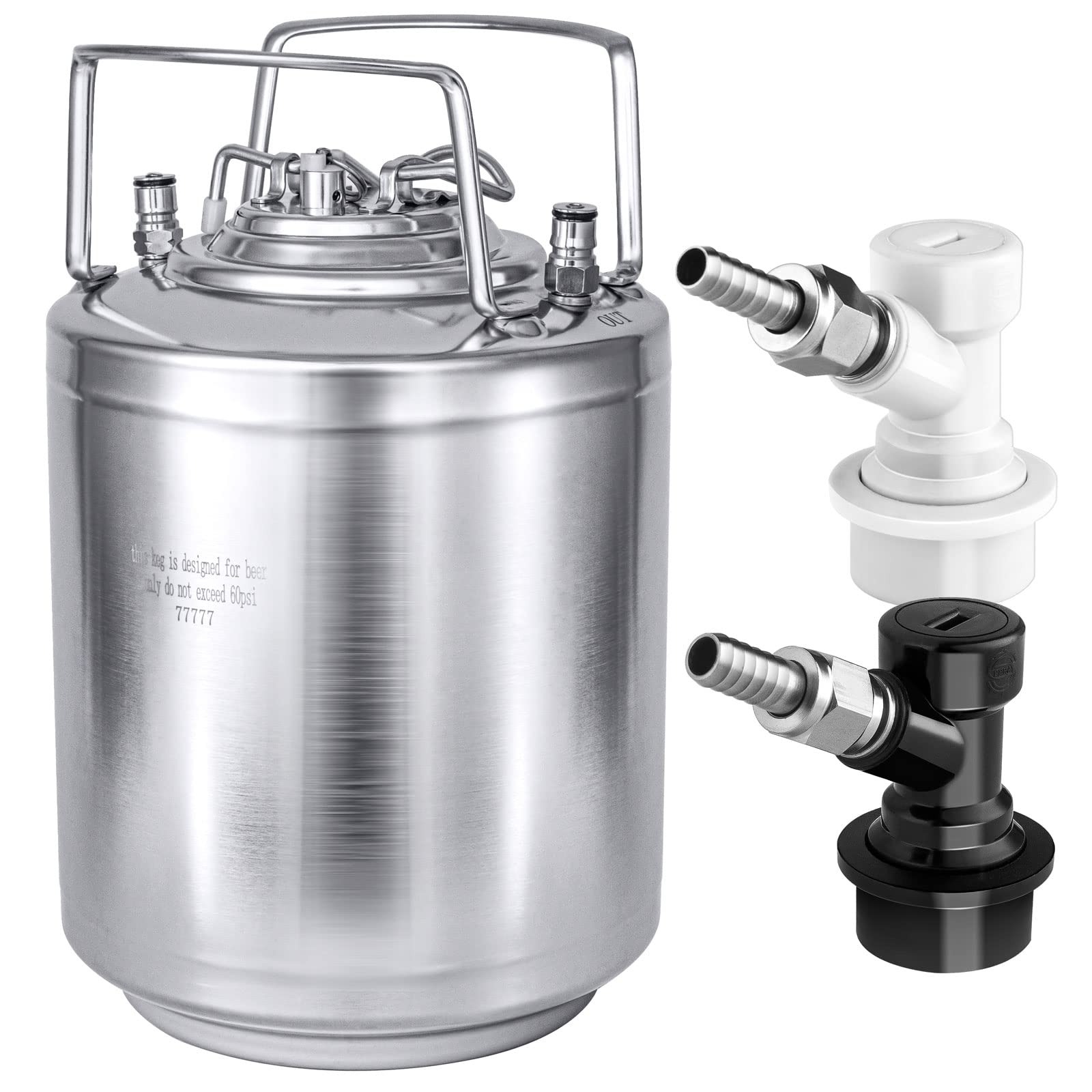 TMCRAFT mini keg acero inoxidable, cuerpo que mantiene la cerveza fresca por meses.