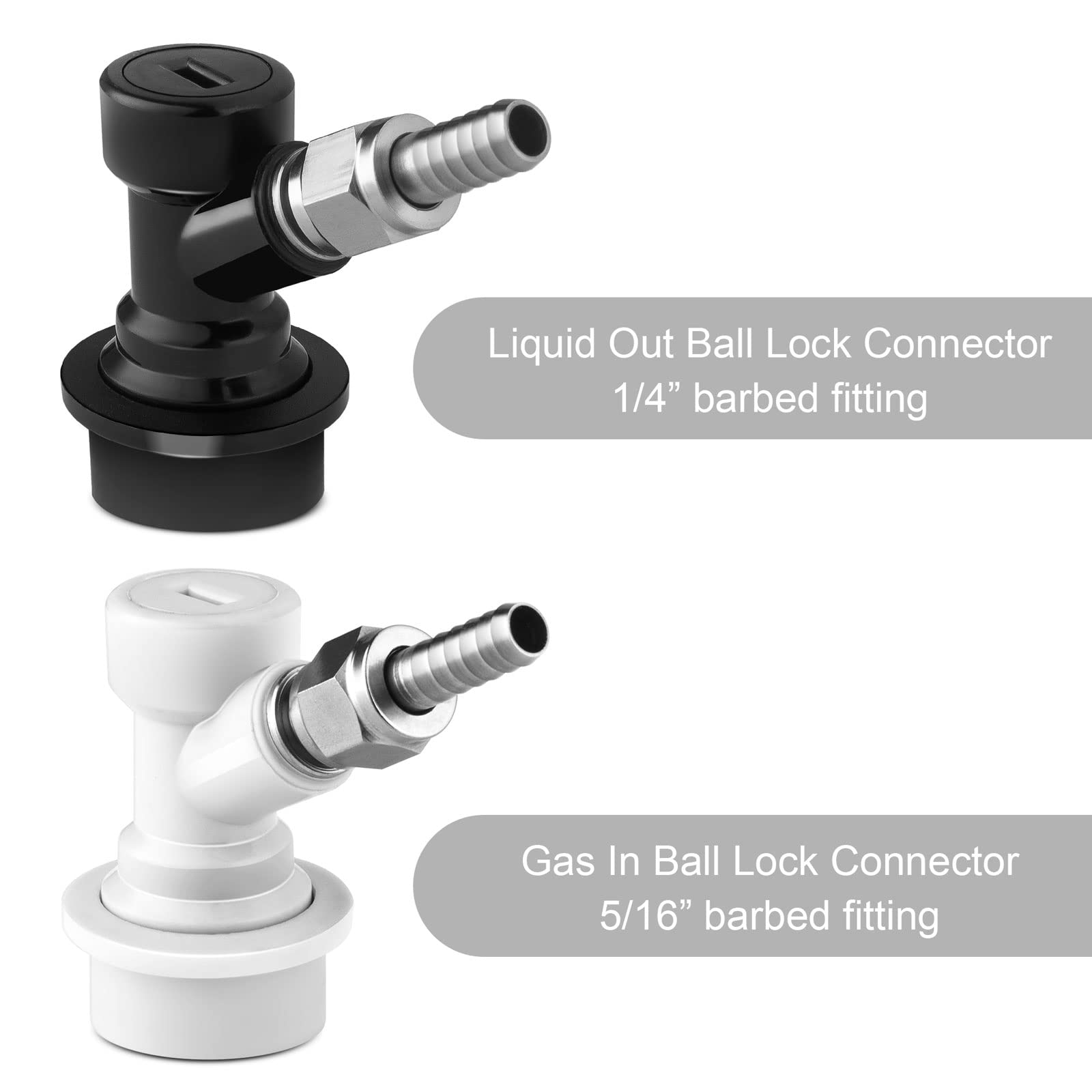TMCRAFT mini keg desconectores de bloqueo de bola, conexión rápida para carbonatar cerveza.
