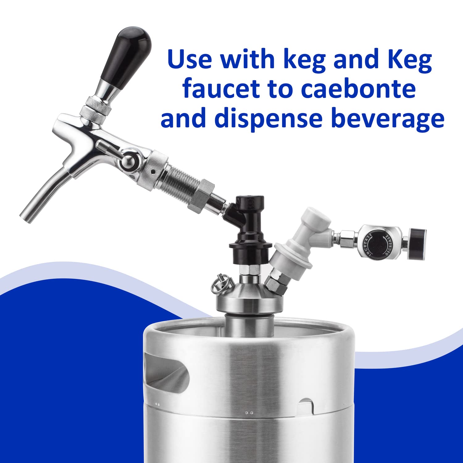 TMCRAFT regulador compatible con Cornelius y Mini Keg para carbonatar en casa