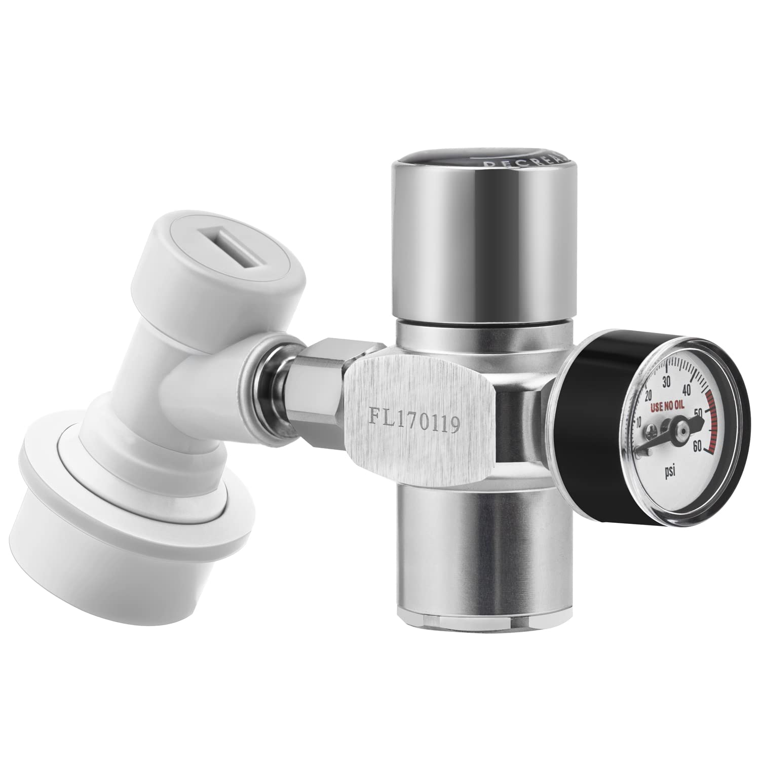 TMCRAFT regulador CO2 compacto para keg, ajuste preciso para carbonatar