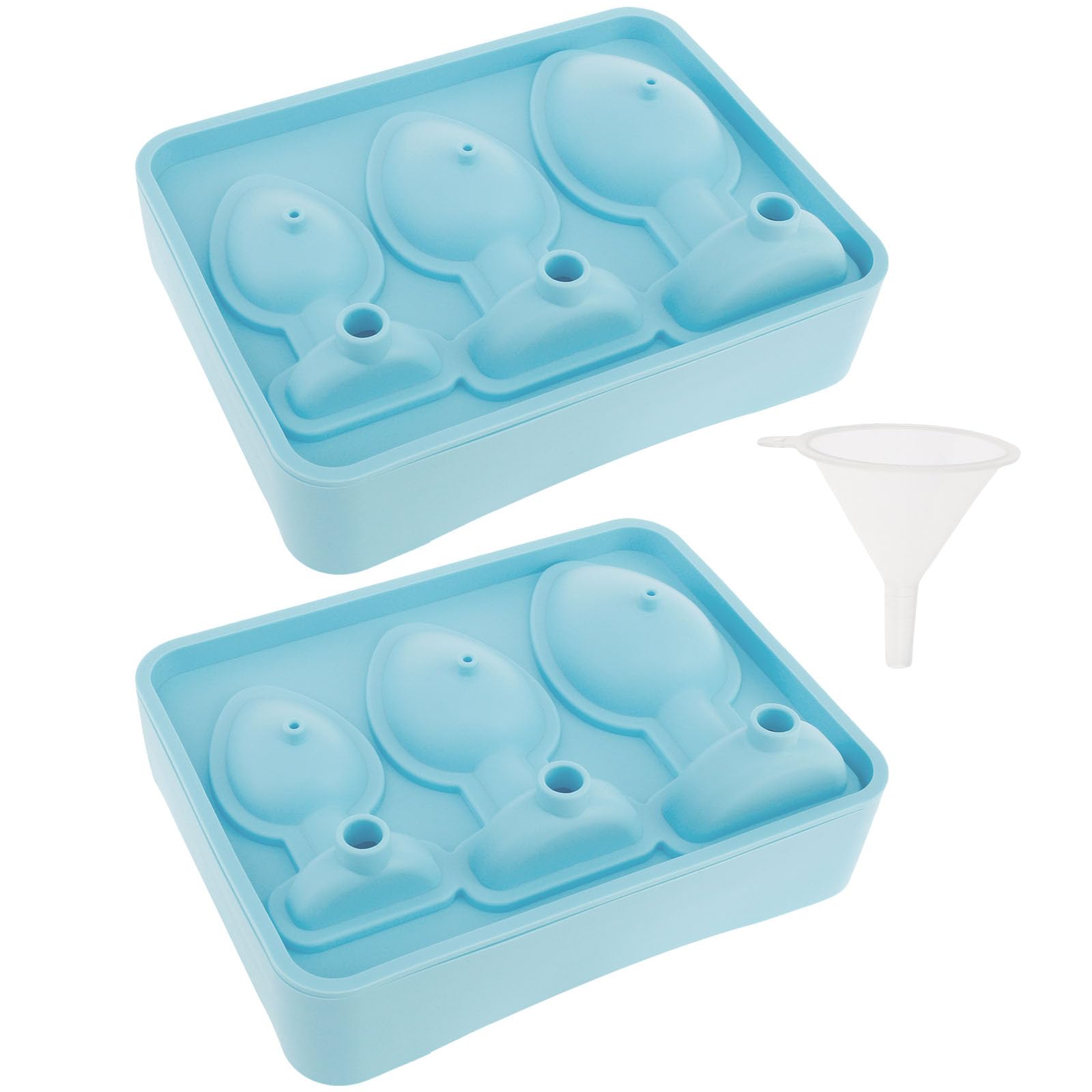 TMHCRDS molde de hielo con formas divertidas y tapa, ideal para fiestas