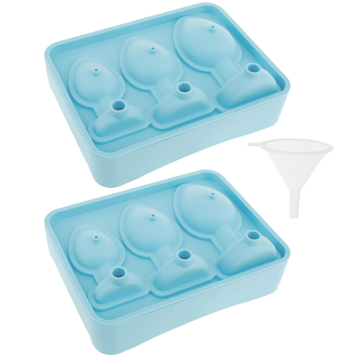 TMHCRDS molde de hielo con formas divertidas y tapa, ideal para fiestas