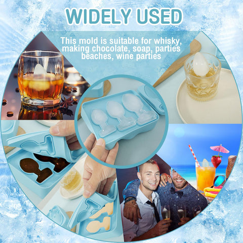TMHCRDS molde hielo para whisky y cocteles, cubos duraderos