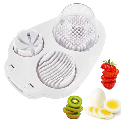 Rebanador 3 en 1 TNDCKP, vista frontal, ideal para desayunos rápidos.