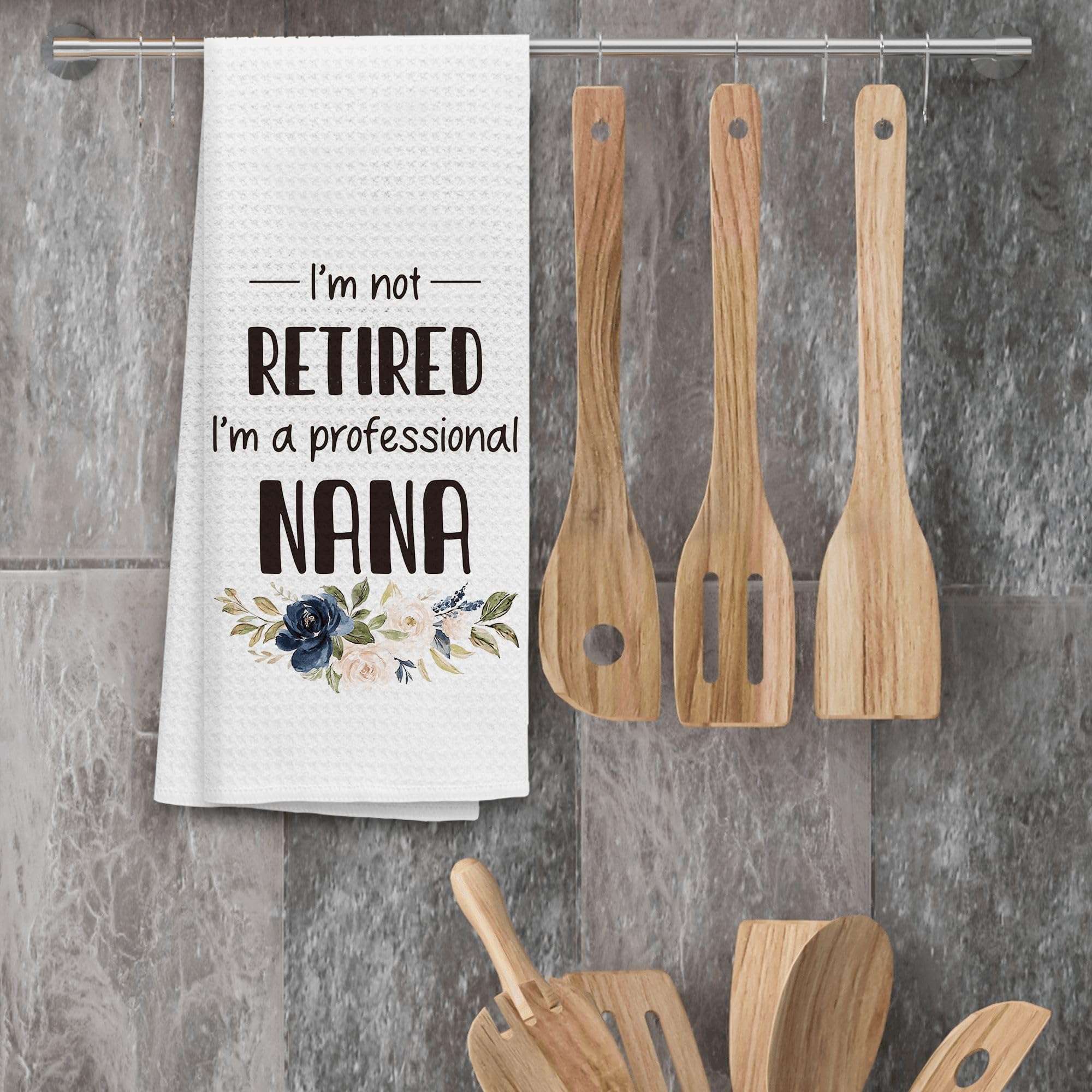 Toallas de cocina con diseño simple TNUW Nana, combinan con cualquier decoración.