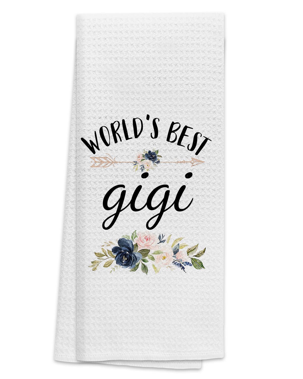 Toalla de cocina TNUW floral para abuela, absorbente y suave.