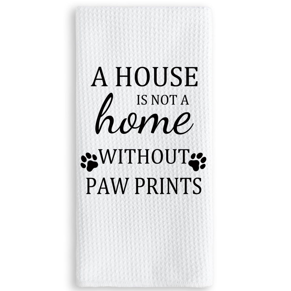 Toallas de cocina TNUW con tema perros, enfoque patitas, ideal para secar manos.