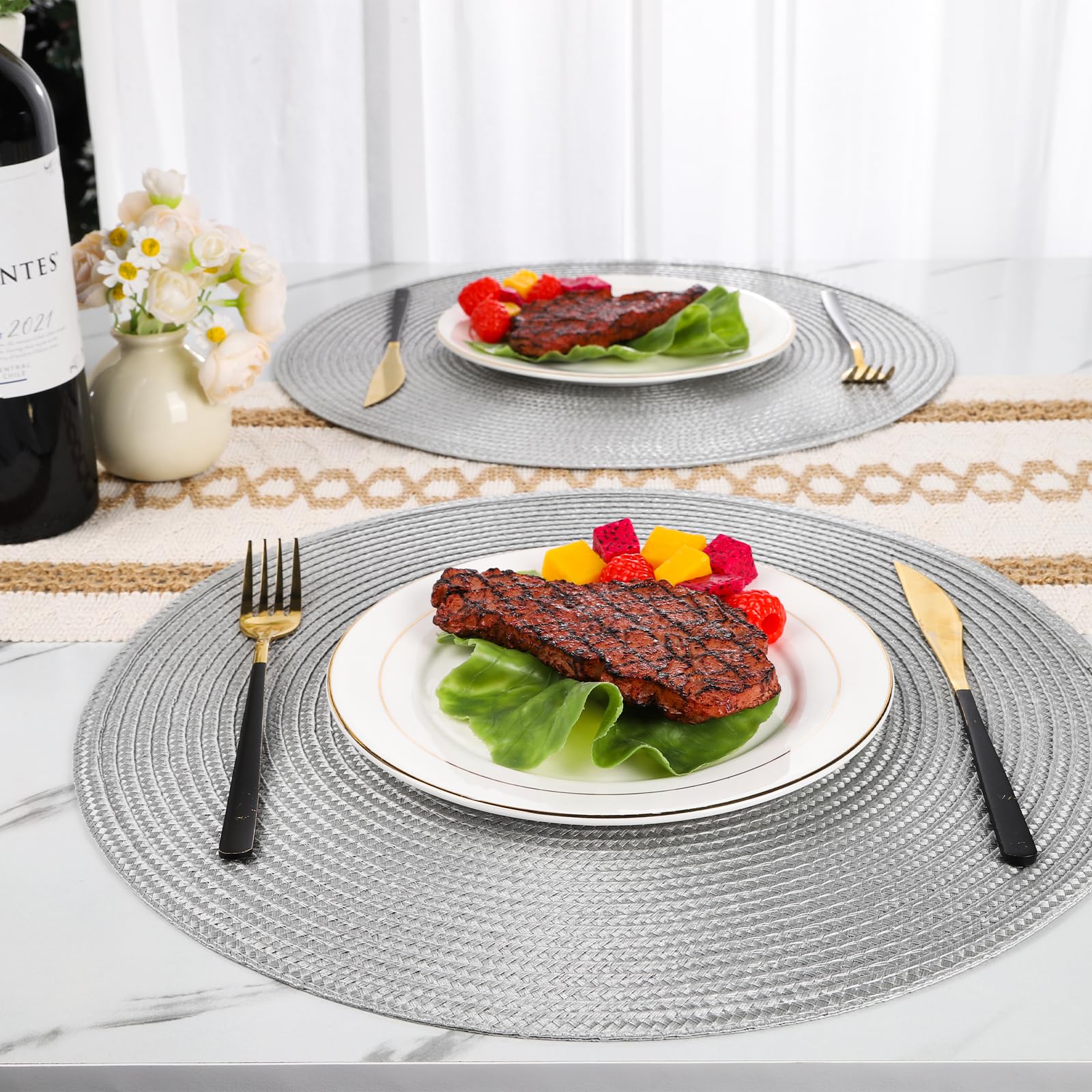 Manteles antideslizantes para mesas, ideal para comer sin deslizamientos.