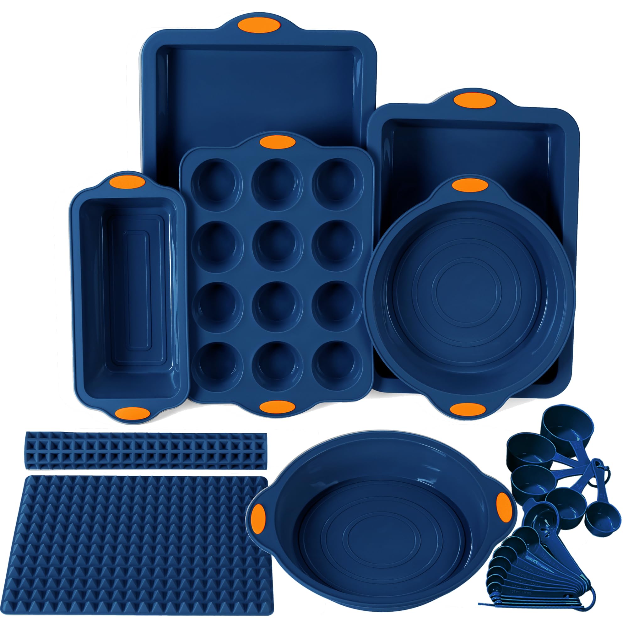 To encounter moldes de silicona para pasteles, horneado uniforme y desprendimiento fácil.