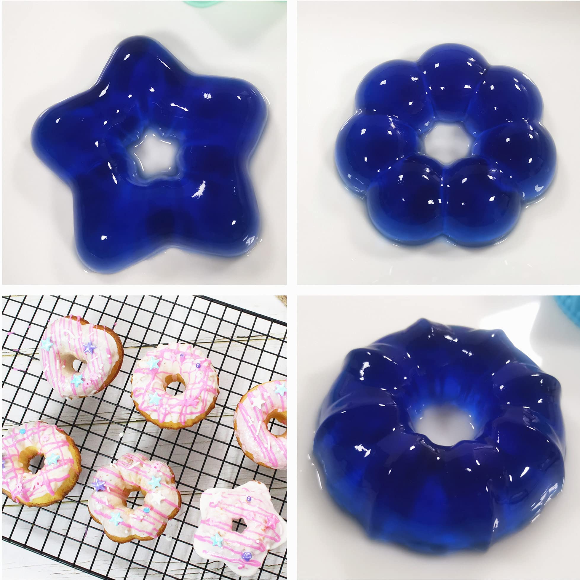 To encounter molde de donas silicona 3 pulgadas, apto para horno y fácil limpieza.