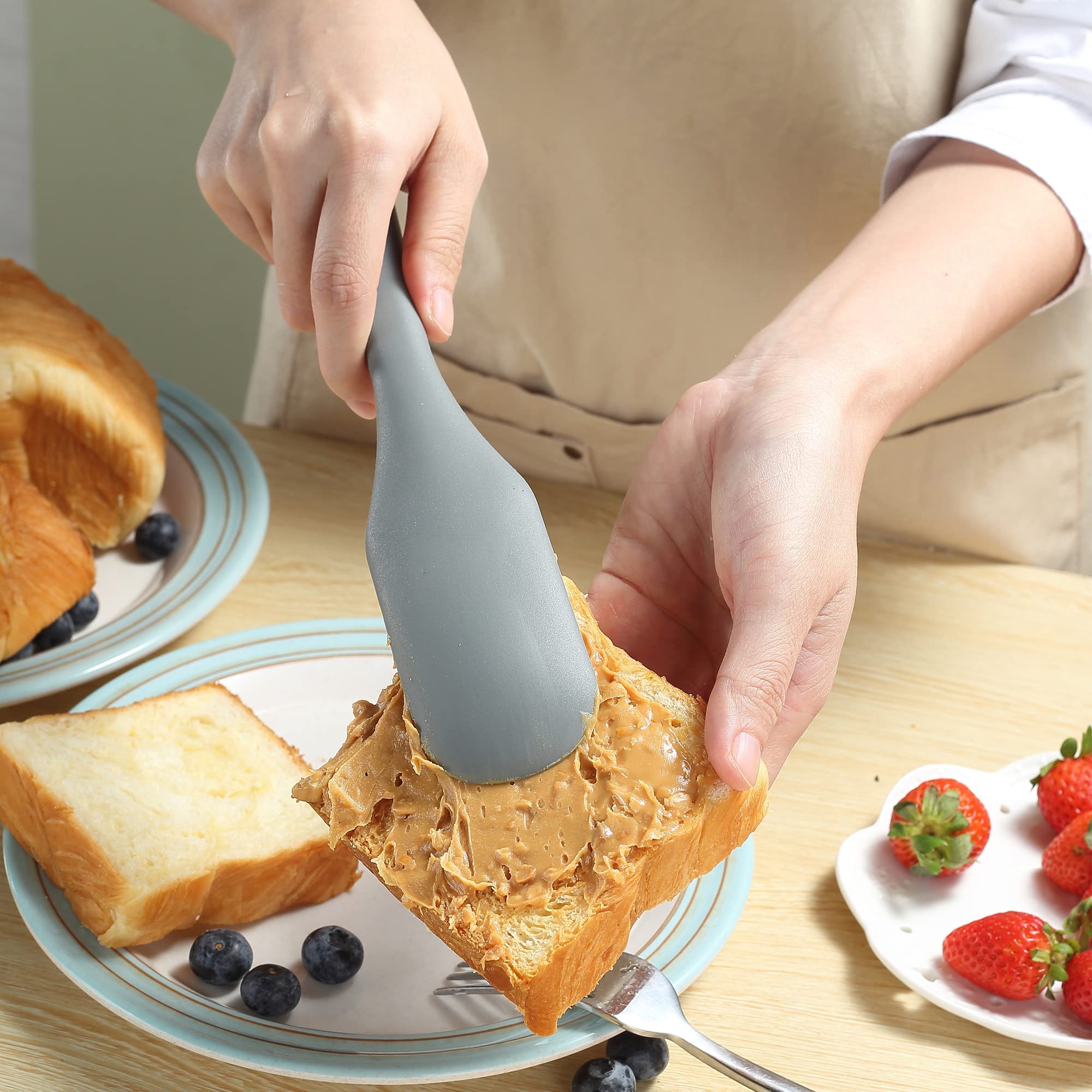 To encounter spurtle silicona resistente al calor, seguro para cocinar a alta temperatura