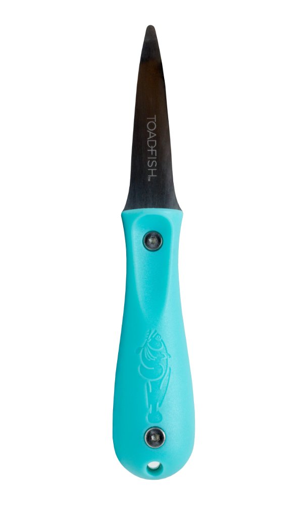 Toadfish cuchillo para ostras: mango ergonómico para un agarre seguro al abrir ostras.
