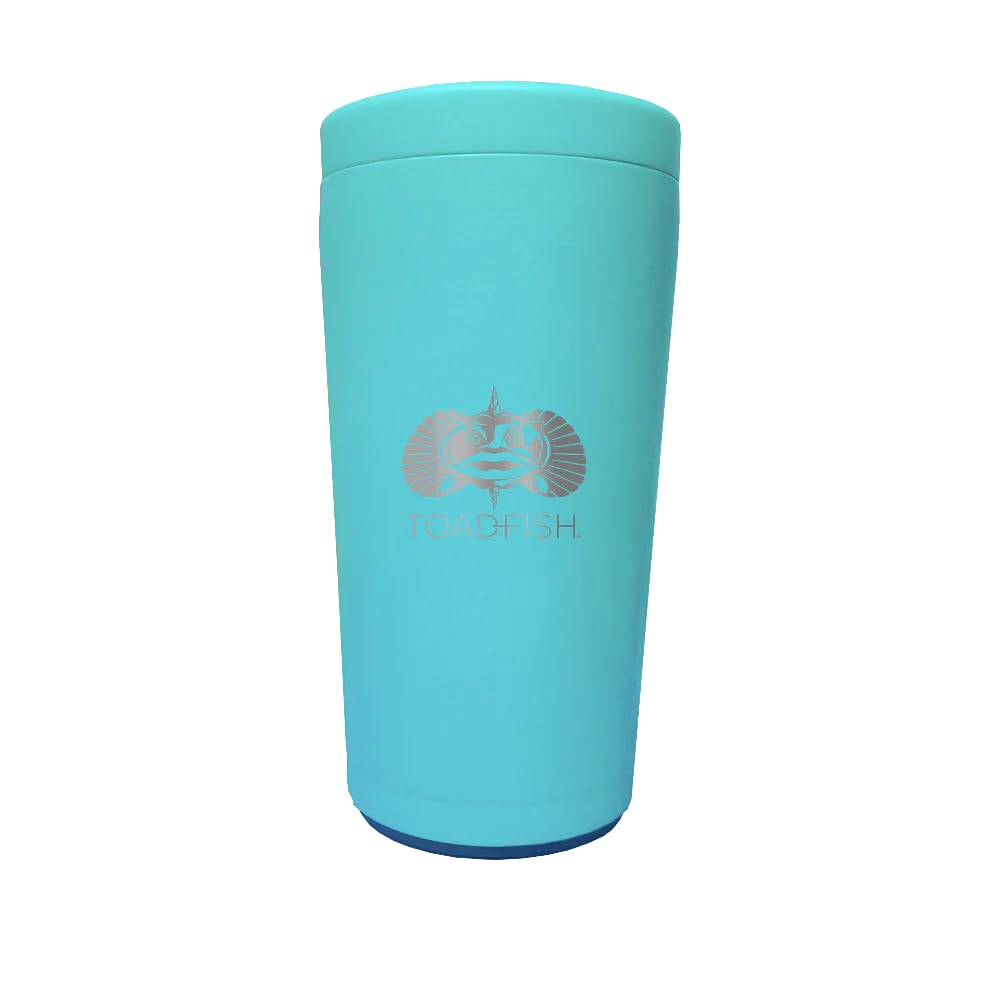Toadfish Universal Can Cooler 2.0, vista frontal, mantiene bebidas frías para aventuras al aire libre