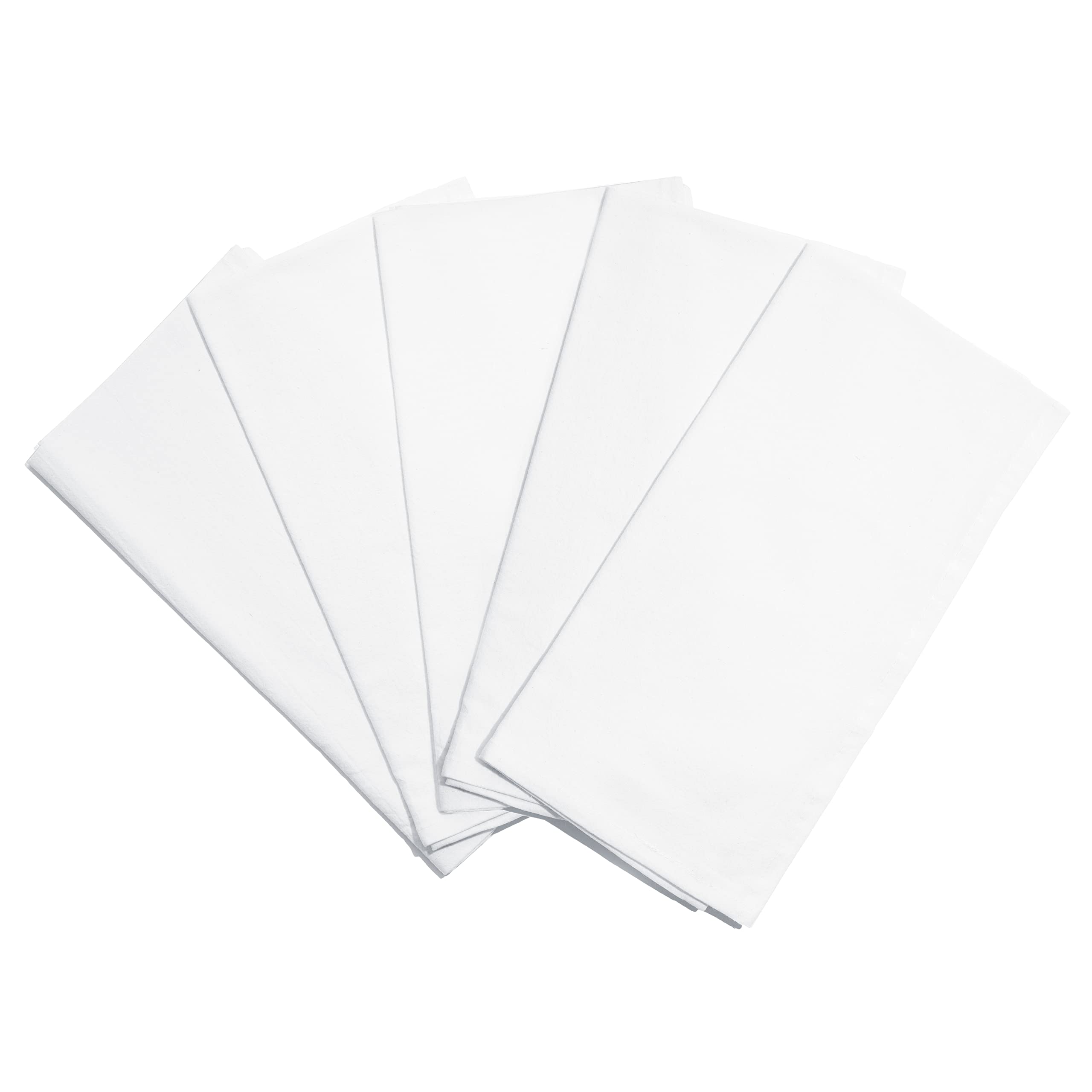 Toallas de algodón orgánico Organic Cotton Mart, blancas 27x27, ideal para conjunto de 5 y uso diario.