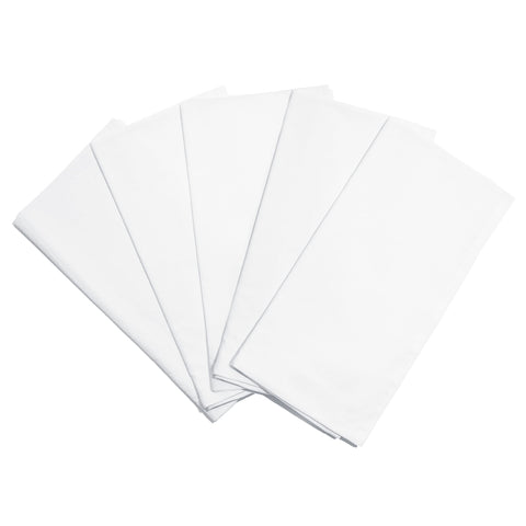 Toallas de algodón orgánico Organic Cotton Mart, blancas 27x27, ideal para conjunto de 5 y uso diario.