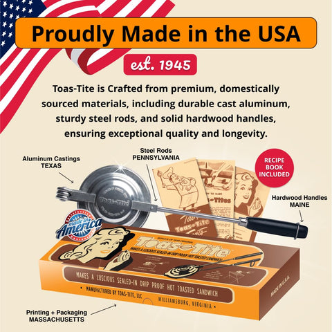 Toas-Tite sándwich maker para uso exterior, perfecto para camping