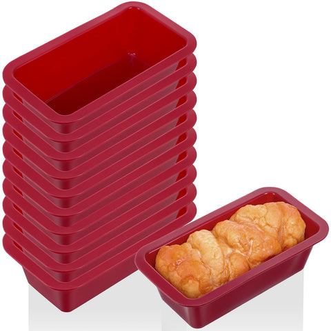 Tobeelec juego de moldes silicona para hornear, color rojo, práctica cocina