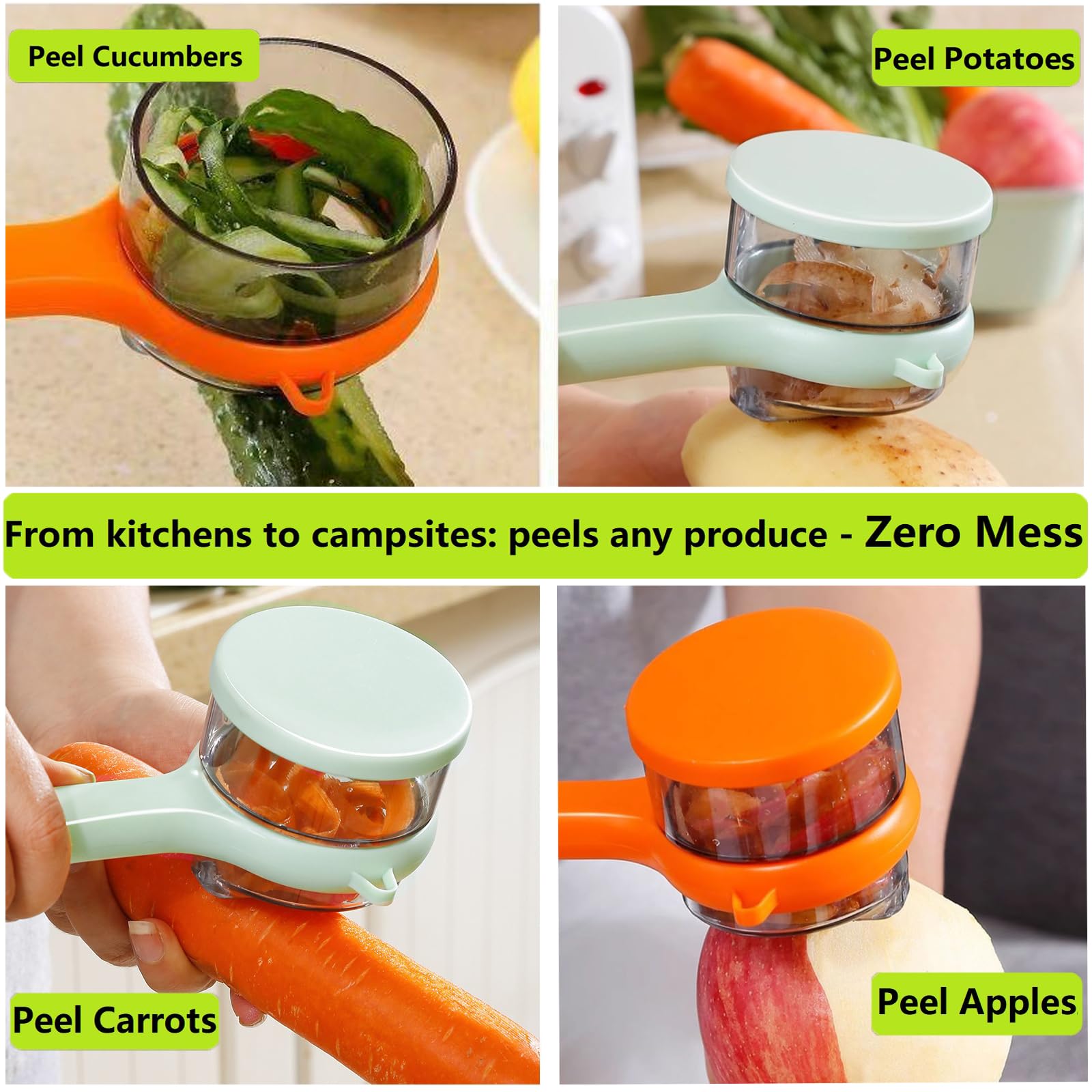 Tochinkar peladores con mango ergonómico antideslizante para uso mojado