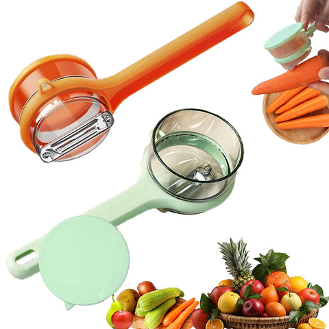 Tochinkar peladores con recogedor integrado, cómodo y limpio al pelar verduras