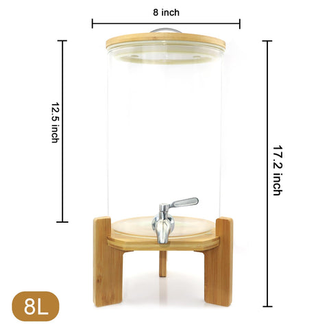 TOCLIU dispensador de 2,1 galones ideal para fiestas y eventos.
