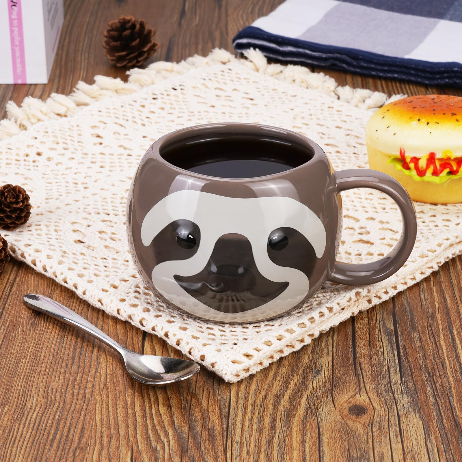 ToCooTo Taza Perezoso, segura para microondas y lavavajillas.