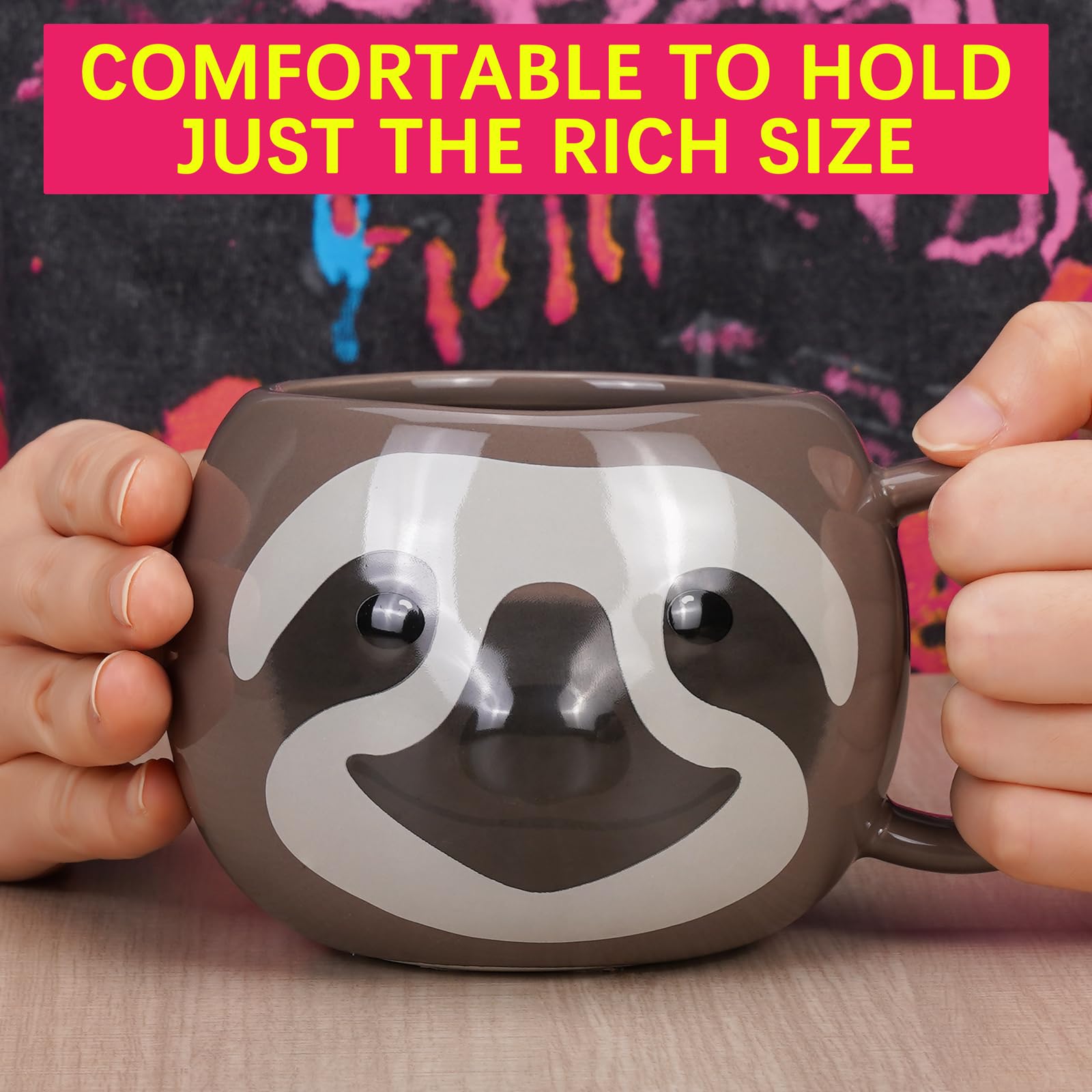 ToCooTo Taza Perezoso, caja regalo atractiva para ocasiones.