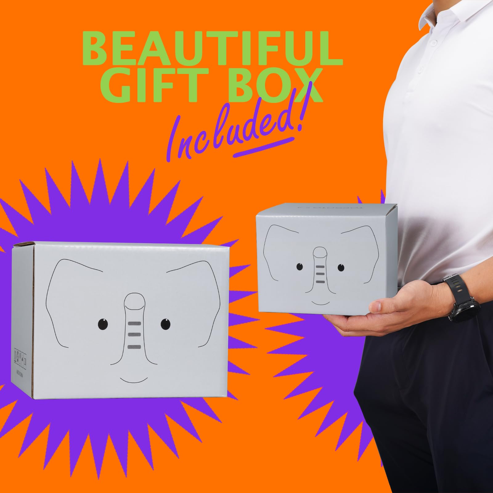 ToCooTo elefante-taza-regalo-caja, regalo sorpresa para seres queridos.