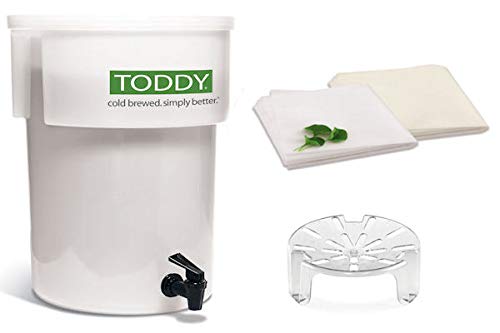 Toddy: contenedor de infusión con grifo para café frío de extracción amplia.