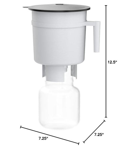 Toddy sistema infusión fría, escena de servicio, sabor suave para disfrutar.
