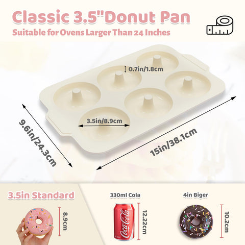 Toeusog donas glaseadas en horno con compatibilidad de horneado uniforme