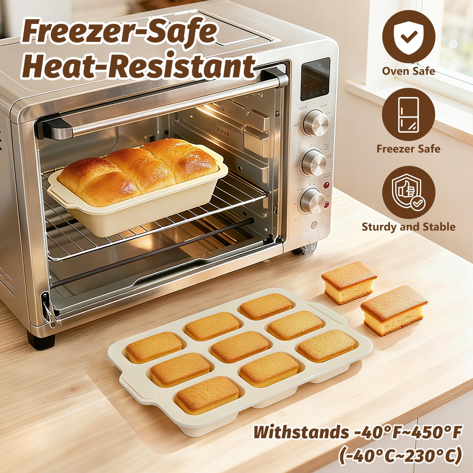 Toeusog silicona libre de BPA y resistente para cocina segura
