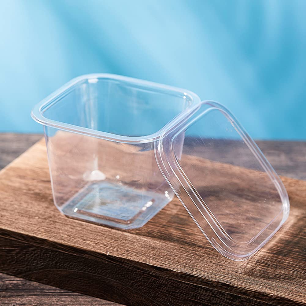 TOFLEN: vaso desechable de 12oz para postres para llevar, práctico y seguro.