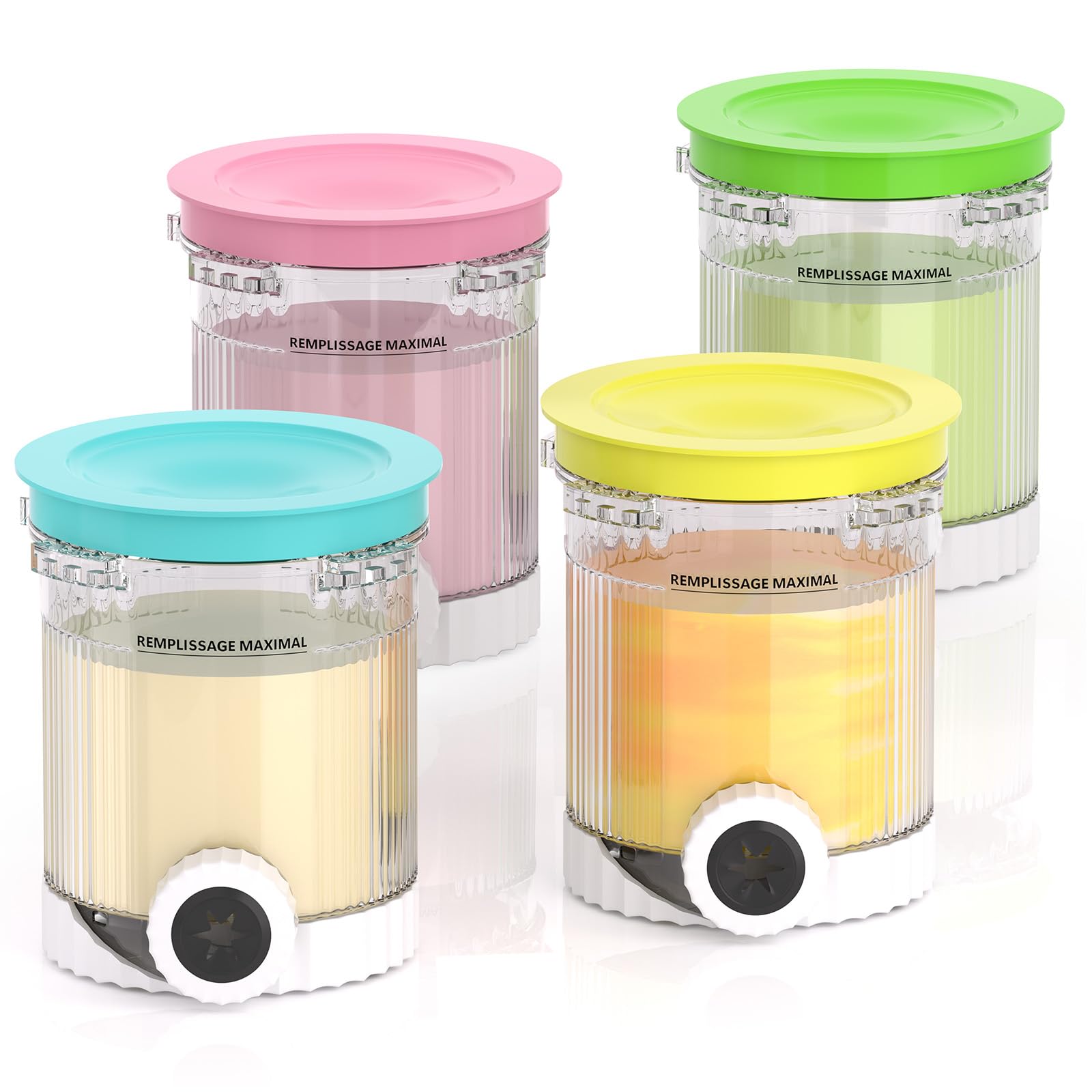 Tarros Togameoy Creami Swirl NC701 para helados caseros y almacenamiento eficiente