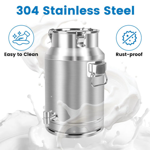 Cubo con tres pestillos para evitar derrames y proteger el contenido.