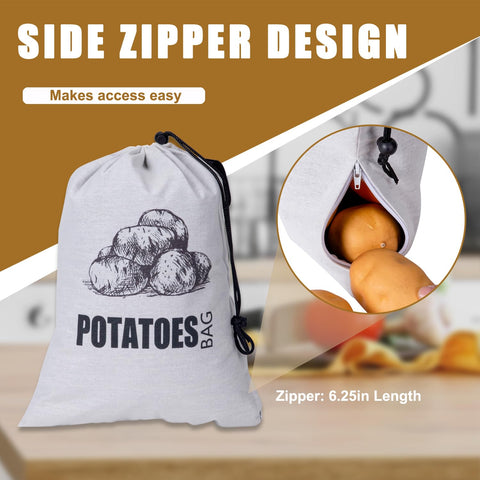 TOGETRUE bolsa patatas-cebolas forro opaco que protege contra la luz
