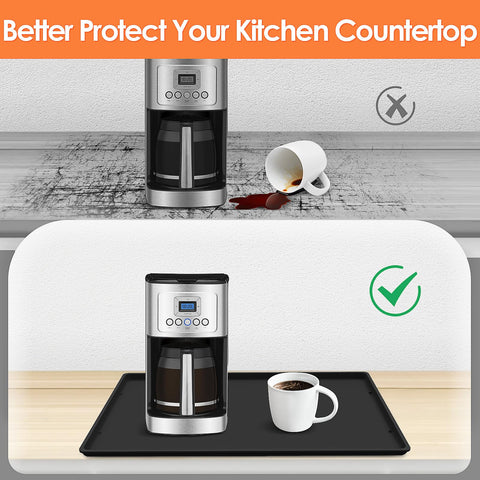 TOHONFOO alfombrilla encimera cafetera protección contra derrames