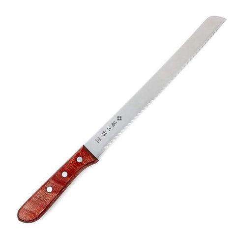 Tojiro cuchillo pan hoja de acero inoxidable, filo duradero para rebanar pan con precisión