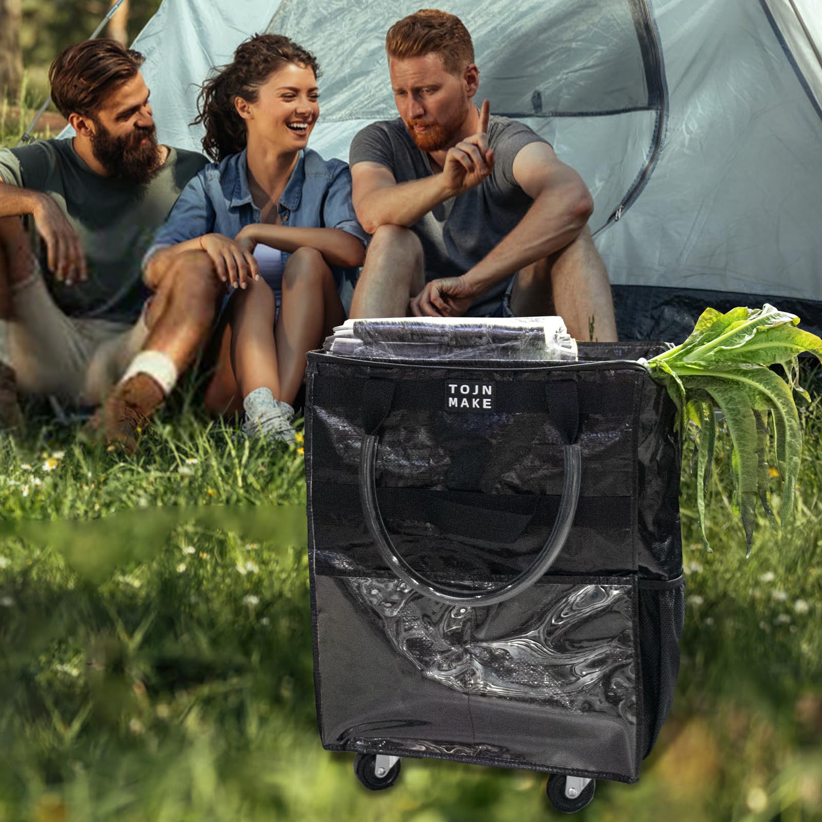TOJNMAKE bolsa con capacidad de 46 libras para compras amplias