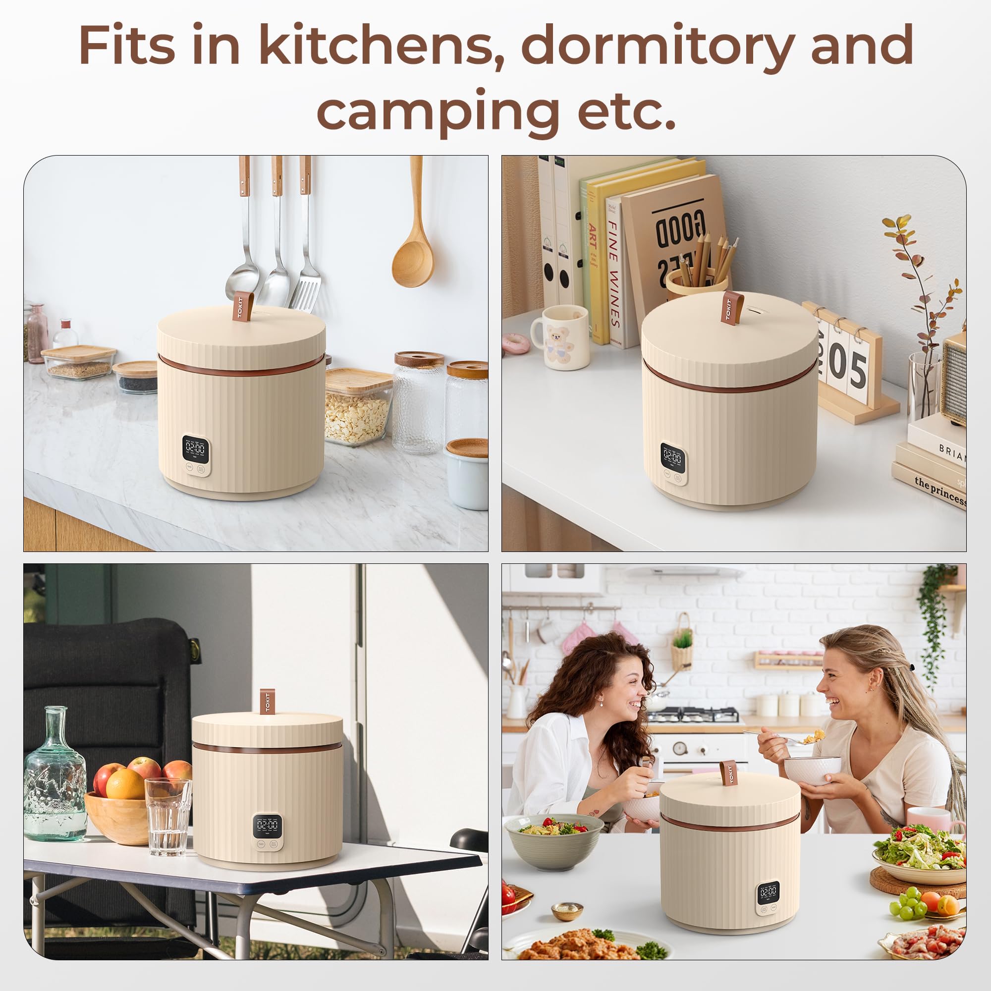 TOKIT accesorios cuchara y taza medidora para porciones precisas.