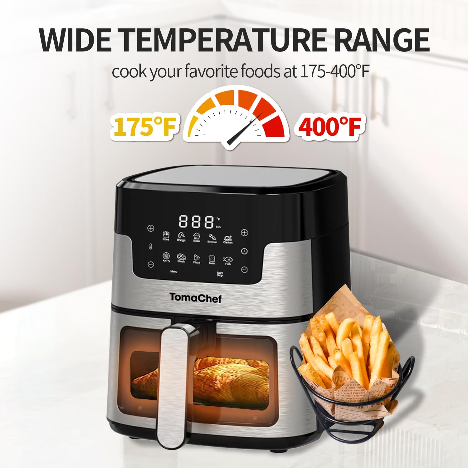 Diez modos preajustados de TomaChef para platos rápidos y deliciosos.