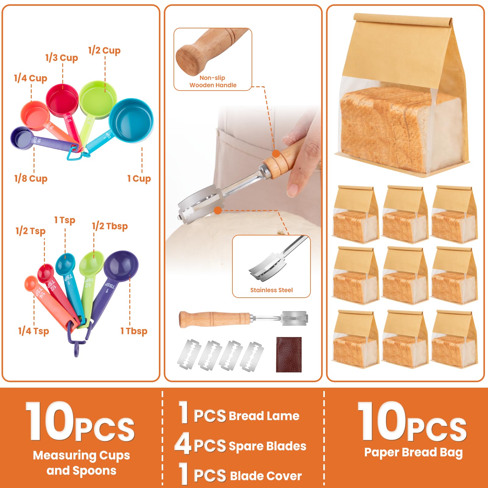 TomCare raspador de acero inoxidable para limpiar y trabajar masa.