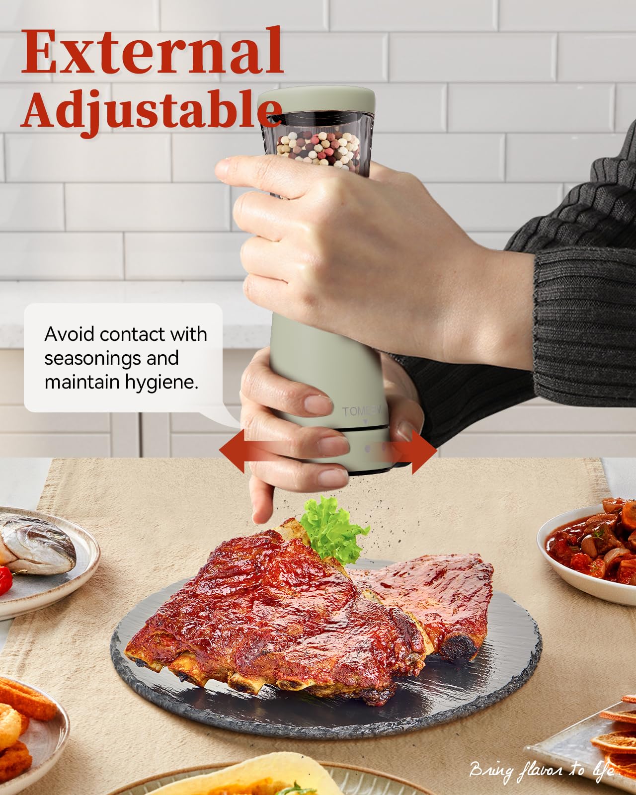 Puerto de carga USB-C para una cocina más práctica.