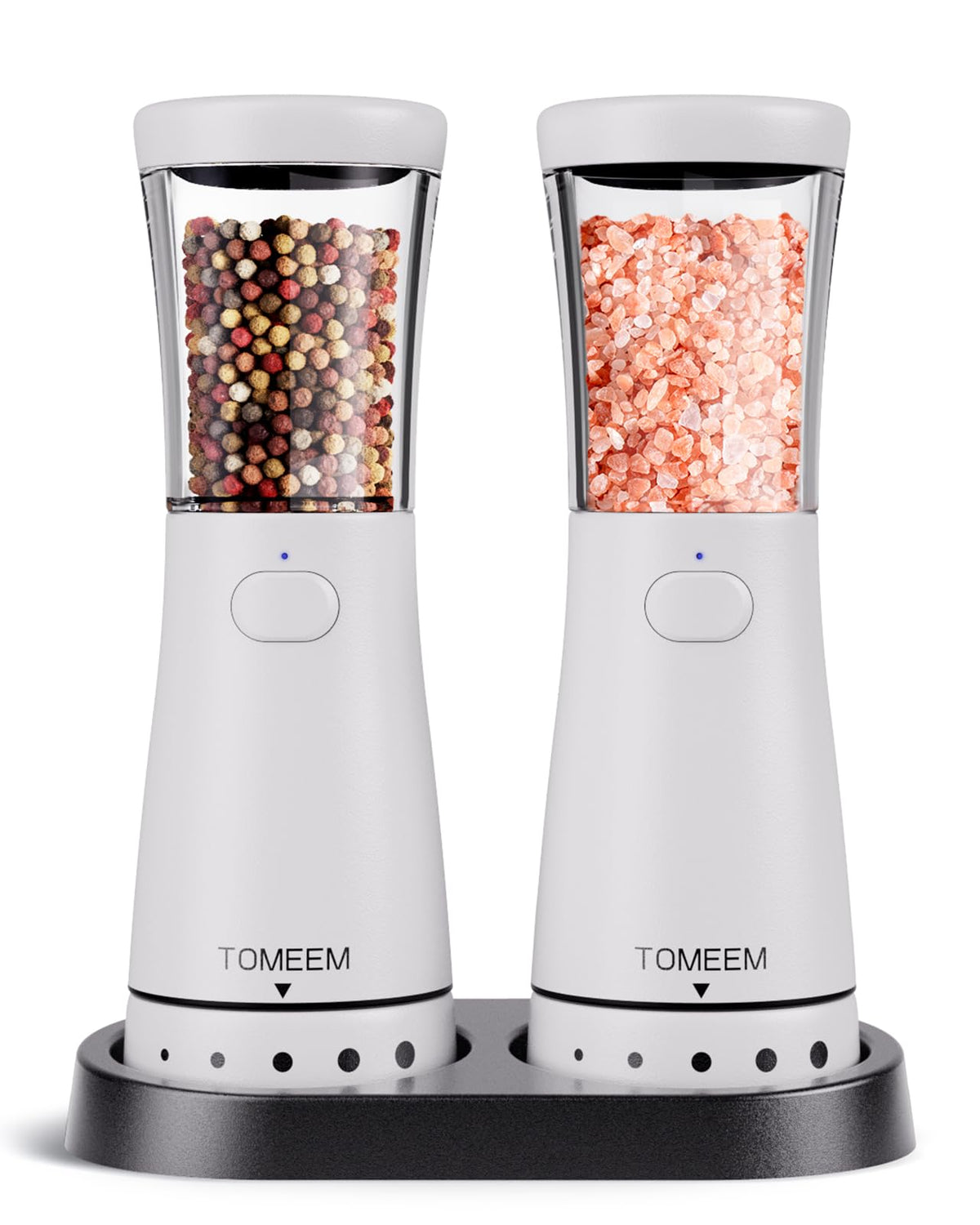 Molinillos Tomeem con diseño ergonómico para uso cómodo en la cocina diaria.
