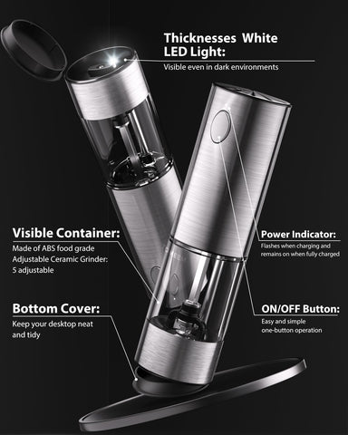 Molinillo TOMEEM diseño ergonómico para uso cómodo y estable