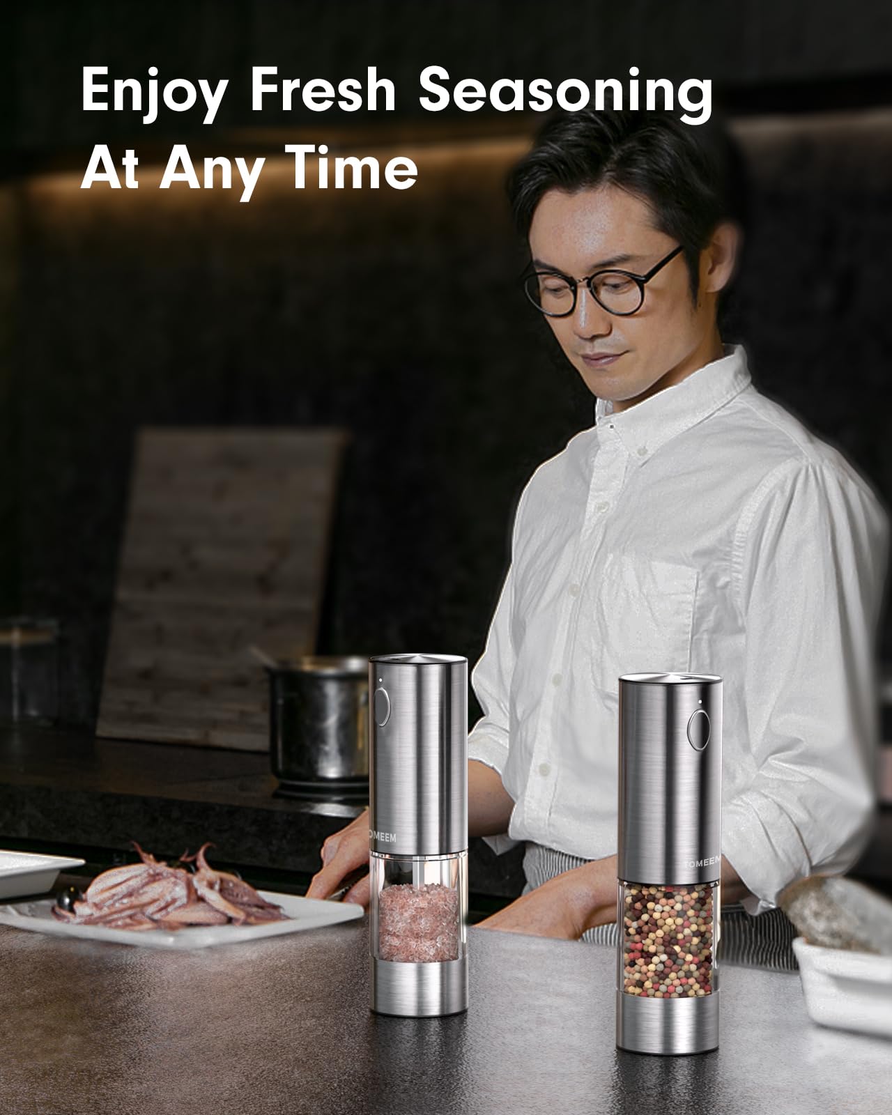 Molinillo TOMEEM ideal para uso diario en cocina y mesa
