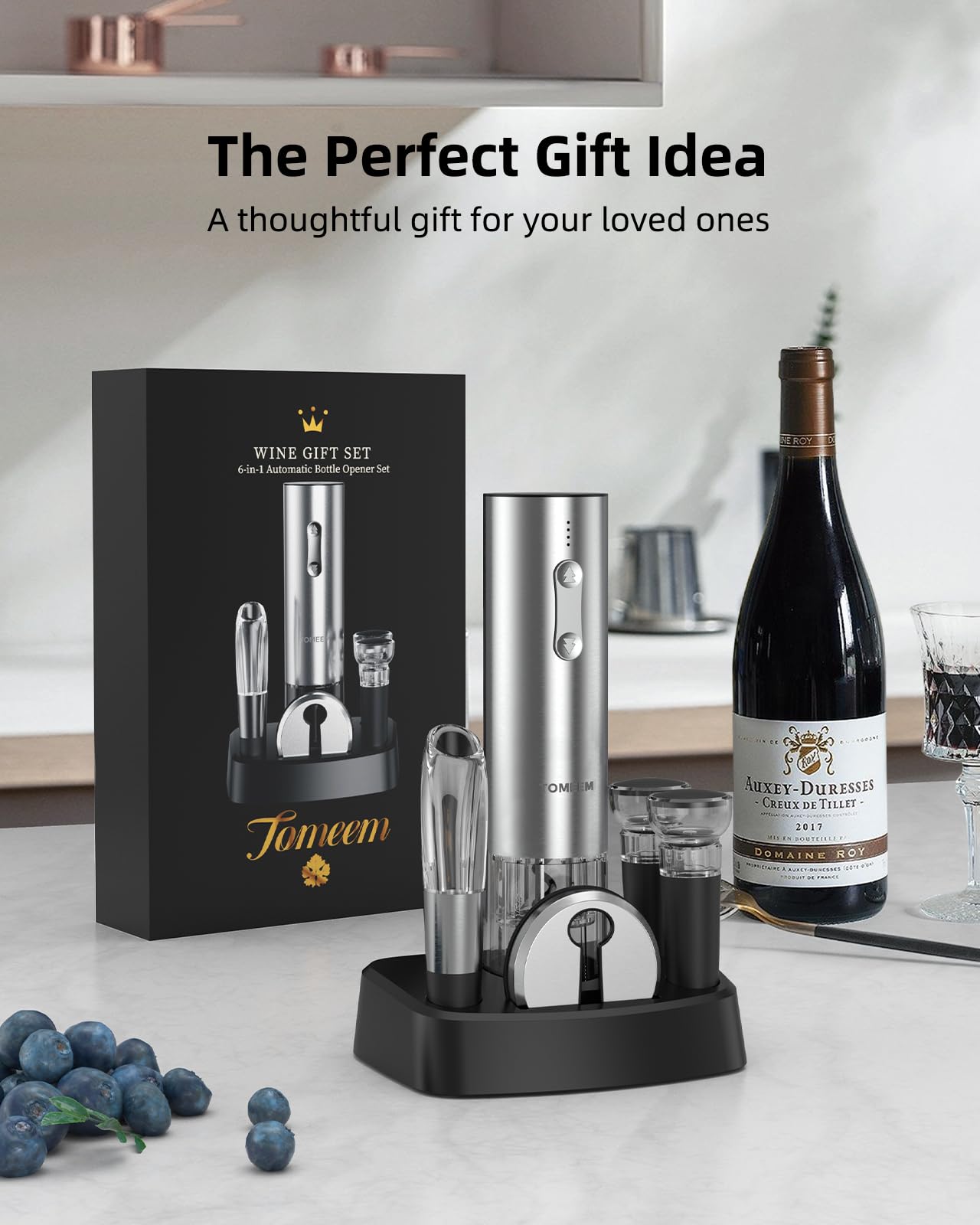 TOMEEM regalo ideal para amantes del vino, presentación elegante