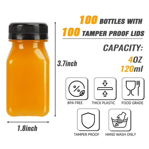 TOMNK botellas 4oz con tapas de seguridad para evitar derrames.